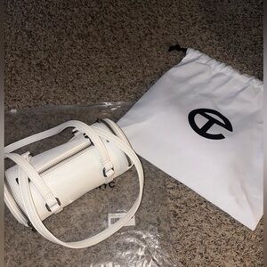 Telfar White Duffle Bag